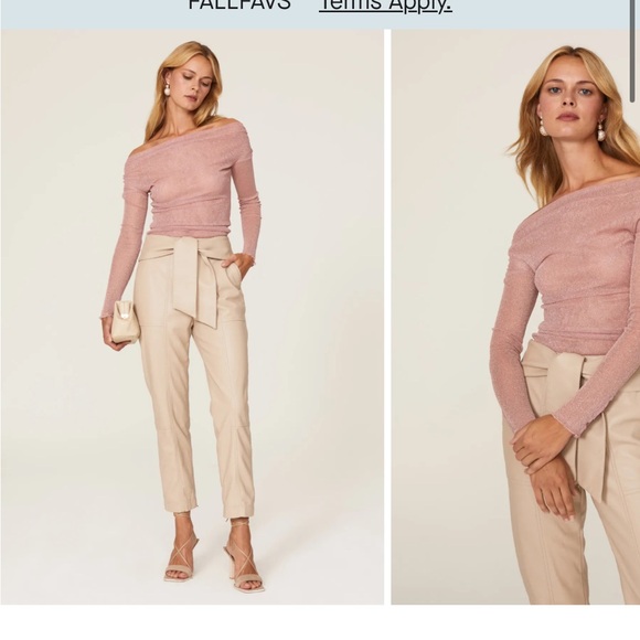 Simkhai sheer sparkly off the shoulder top size M - Picture 2 of 10